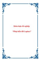 Khóa luận tốt nghiệp “Phép biến đổi Laplace”