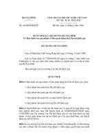 Quyết định - Ban hành các quy phạm về bảo quản hàng hoá Dự trữ Quốc gia ppt