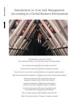 INTRODUCTION TO COST AND MANAGEMENT ACCOUNTING IN A GLOBAL BUISNESS ENVIRONMENT
