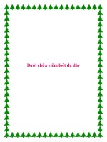 Bưởi chữa viêm loét dạ dày doc