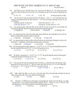 Trấc nghiệm vật lý 2 phần điện từ