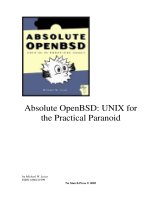 absolute openbsd - unix for the practical paranoid 2003