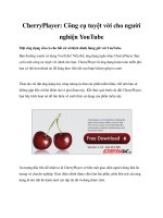 CherryPlayer: Công cụ tuyệt vời cho người nghiện YouTube potx