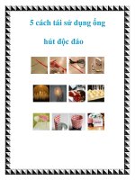 5 cách tái sử dụng ống hút độc đáo pot