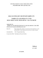 Nghiên cứu giải pháp đắp đê bằng vật liệu địa phương và đắp đê trên nền đất yếu từ quảng ninh đến quảng nam   nghiên cứu giải pháp xử lý nền bằng thoát nước thẳng đứng + gia tải trước