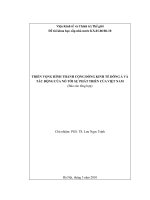 Triển vọng hình thành cộng đồng kinh tế đông á và tác động của nó tới sự phát triển của việt nam