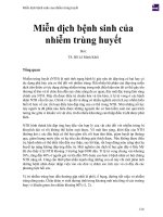 Miễn dịch bệnh sinh của nhiễm trùng huyết