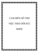 CẢM BIẾN HỖ TRỢ VIỆC THEO DÕI SỨC KHỎE potx