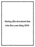 Hướng dẫn download link trên Box.com bằng IDM ppt