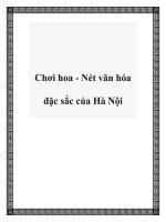 Chơi hoa - Nét văn hóa đặc sắc của Hà Nội pot