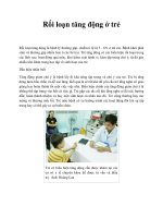 Rối loạn tăng động ở trẻ ppt