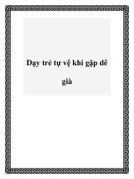 Dạy trẻ tự vệ khi gặp dê già pptx