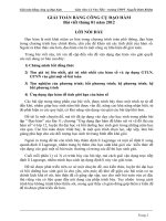 Giải toán bằng công cụ đạo hàm