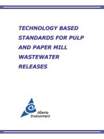 TECHNOLOGY BASED STANDARDS FOR PULP AND PAPER MILL WASTEWATER RELEASES..TECHNOLOGY BASED STANDARDS FOR PULP AND PAPER MILL WASTEWATER RELEASES pdf