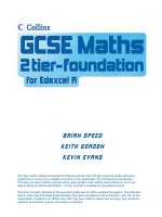 gcse maths - 2tier-foundation for edexcel a (collins, 2006)