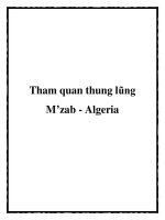 Tham quan thung lũng M’zab - Algeria pdf