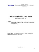 Chế tạo máy chụp x quang dùng cho các cơ sở y tế tuyến huyện