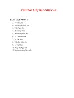 đề tài dự báo cung cầu