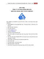 CÔNG TY CỔ PHẦN ĐƯỜNG BIÊN HÒA