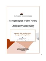 Study of PFM training AW september 2011   luận án tiến sỹ của tác giã nước ngoài liên quan đến đề tài về kiểm toán