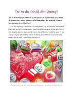 Trẻ hư do chế độ dinh dưỡng? pot