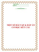 CƠ kết cấu và các bài tập cơ kết cấu trong kiến trúc xây dựng hiện nay
