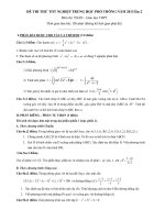 Đề Thi Thử Tốt Nghiệp Toán 2013 - Phần 9 - Đề 20 (có đáp án) pptx