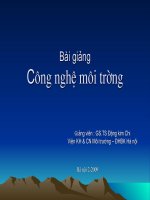 slide bài giảng môn công nghệ môi trường chương 6: Đánh giá công nghệ môi trường