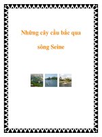 Những cây cầu bắc qua sông Seine pptx
