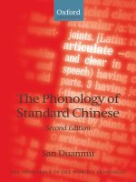 the phonology of standard chinese