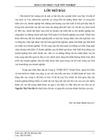 Báo cáo thực tập tốt nghiệp Nâng cao hiệu quả hoạt động kinh doanh tại Công ty TNHH MTV Thanh niên