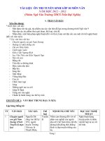 Tài liệu ôn thi vào lớp 10 môn văn