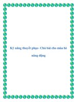 Kỹ năng thuyết phục- Chủ bài cho mùa hè năng động pdf