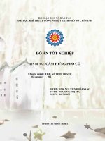 Khóa Luận Tốt Nghiệp : Đề Tài : Cảm Hứng Phố Cổ