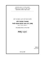 Xây dựng thang thời gian quốc gia UTC (VMI) 