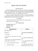 Giáo án bài Vùng Tây Nguyên - Địa 9 - GV.N M Thư