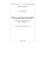 Nghiên cứu vai trò sông Đáy trong hệ thống công trình chống lũ sông Hồng