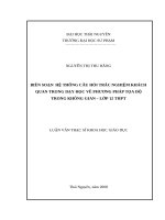 biên soạn hệ thống câu hỏi trắc nghiệm khách quan trong dạy học về phương pháp tọa độ trong không gian – lớp 12 thpt