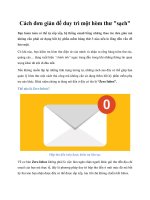 Cách đơn giản để duy trì một hòm thư 