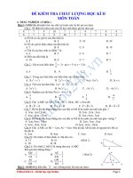 ĐỀ KIỂM TRA CHẤT LƯỢNG HỌC KÌ II MÔN TOÁN LỚP 7 ĐỀ 6 pot