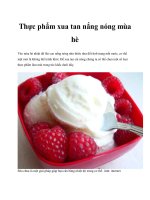 Thực phẩm xua tan nắng nóng mùa hè pot