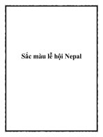 Sắc màu lễ hội Nepal pot