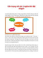 Cẩn trọng với các ý nghĩa khi đặt slogan pot