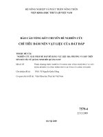 Nghiên cứu giải pháp đắp đê bằng vật liệu địa phương và đắp đê trên nền đất yếu từ quảng ninh đến quảng nam   chỉ tiêu đầm nén vật liệu của đất đắp