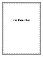 Cửa Phong thủy pot