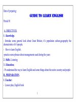 Giáo án tiếng anh lớp 6 THCS