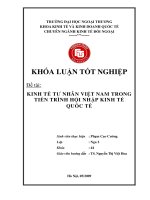 Kinh tế tư nhân Việt nam trong tiến trình hội nhập kinh tế quốc tế