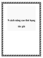 9 cách nâng cao thứ hạng tác giả pdf