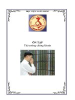 ôn tập thị trường chứng khoán