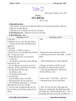 GIÁO ÁN LỚP 4 TUẦN 22 NĂM HỌC 2011-2012